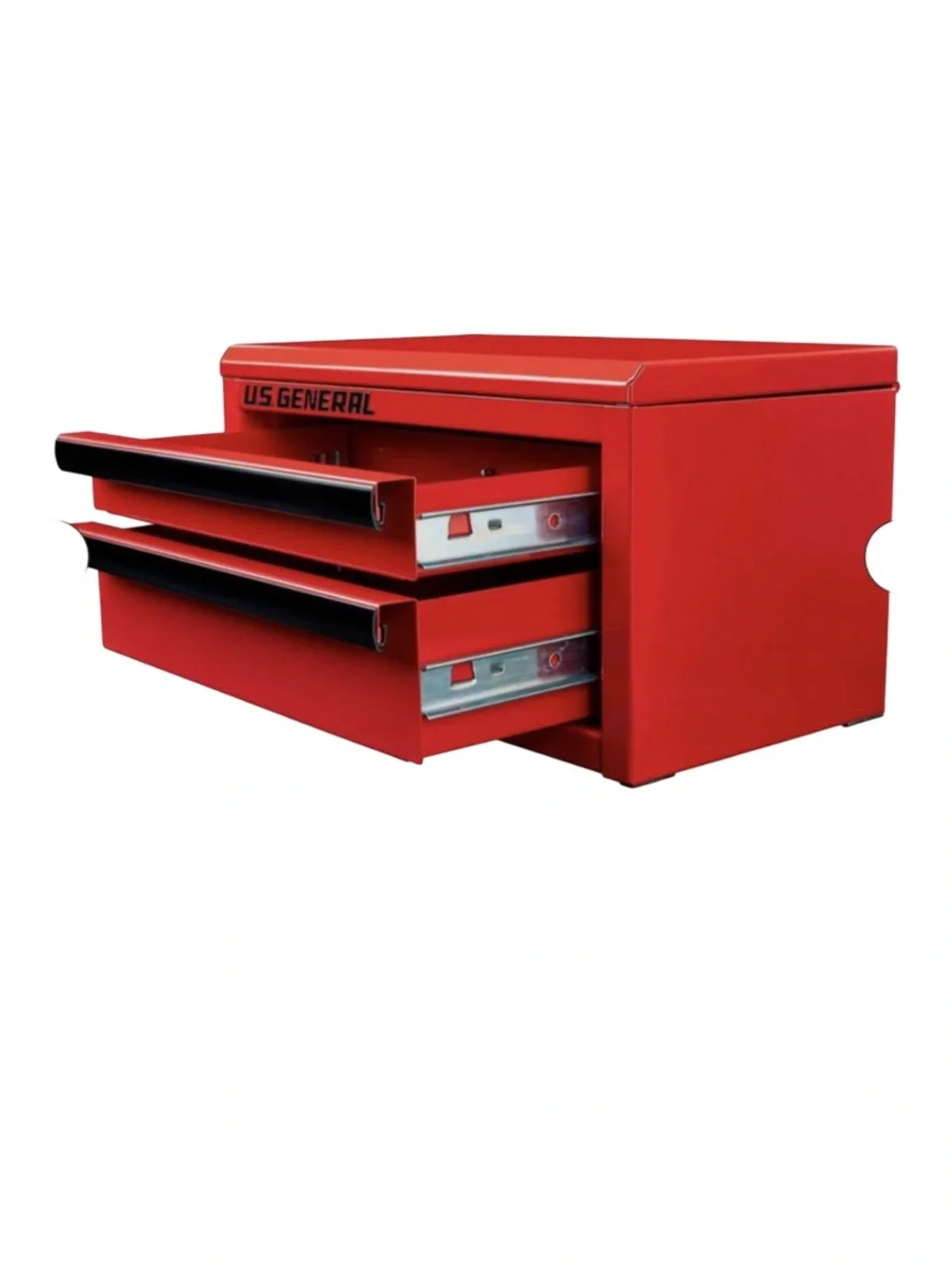 U.S. General 2-Drawer Portable Tool Box Chest Red | Steel Tool Storage like new